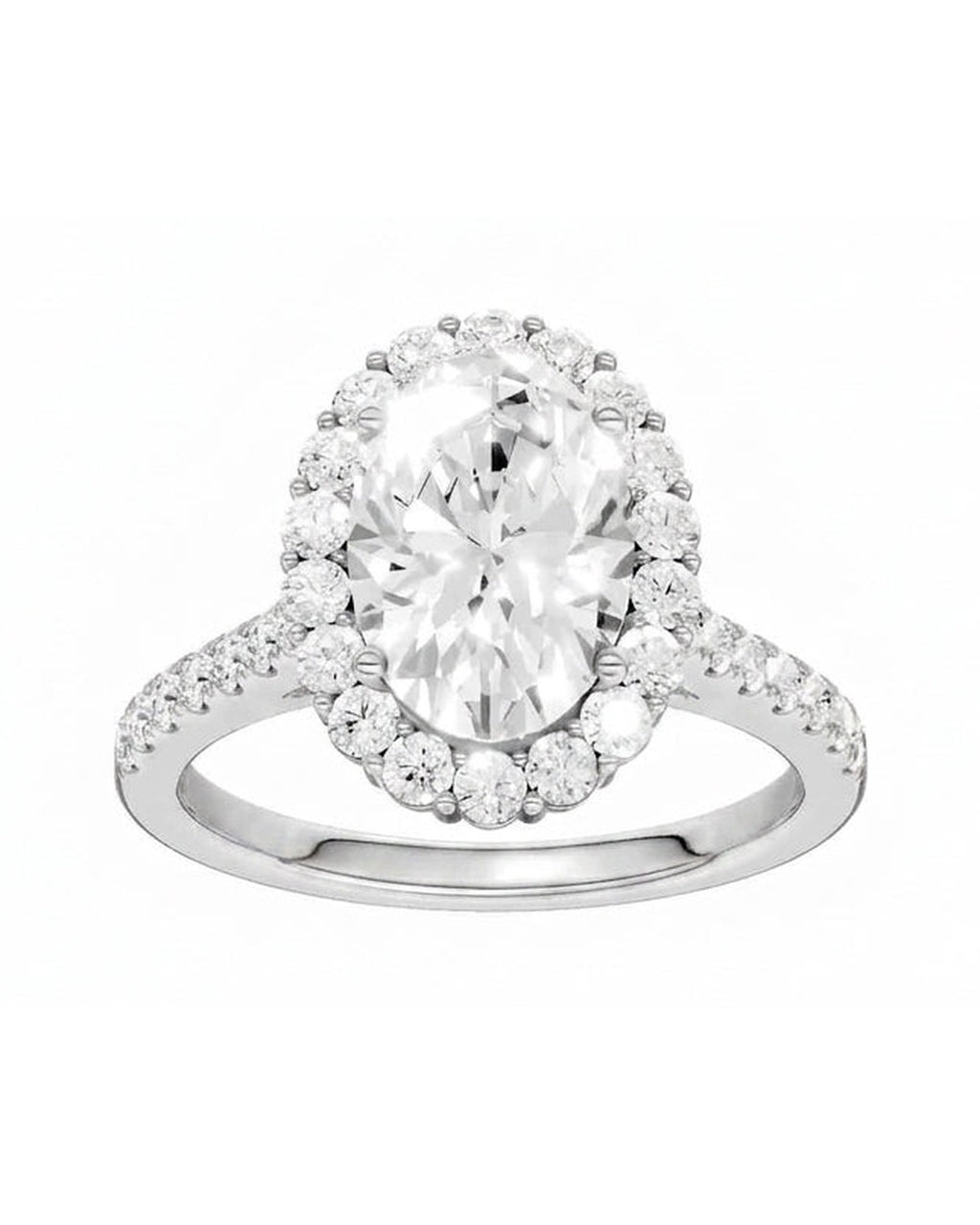 14K 3.33 CT Lab Grown Diamond Ring