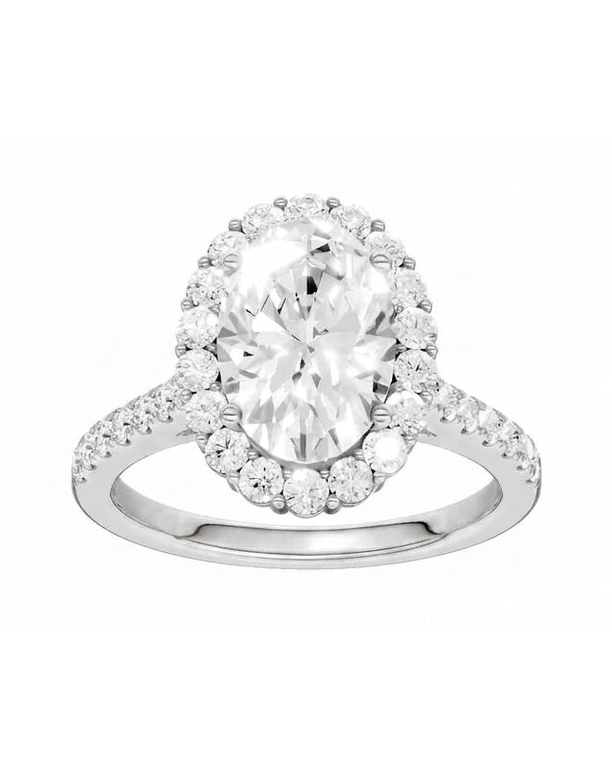 14K 3.33 CT Lab Grown Diamond Ring