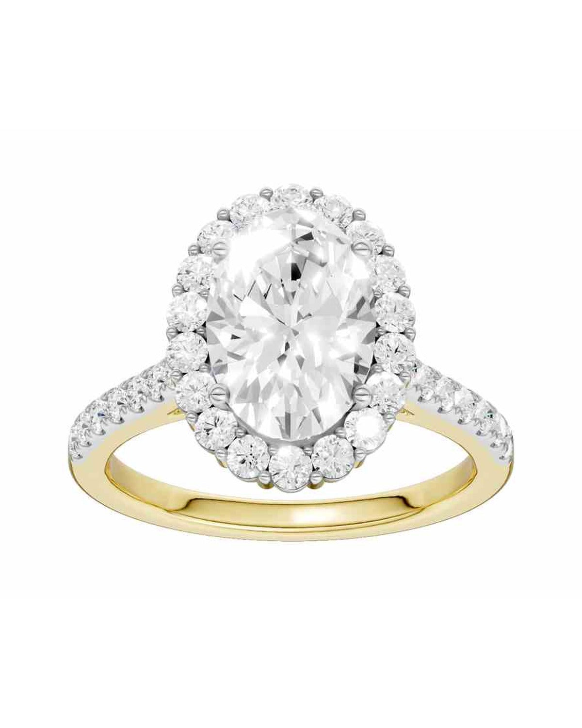 14K 3.33 CT Lab Grown Diamond Ring