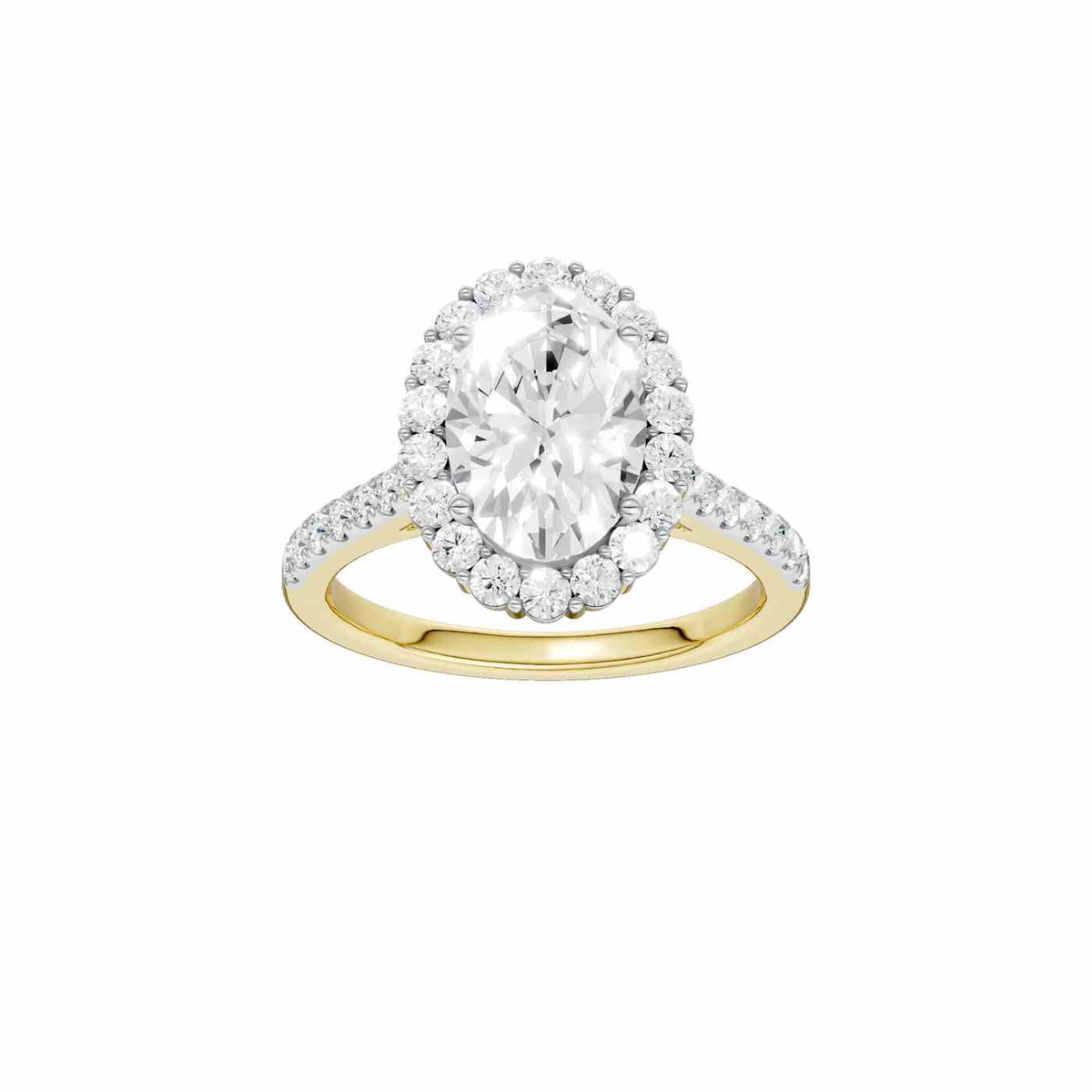 14K 3.33 CT Lab Grown Diamond Ring