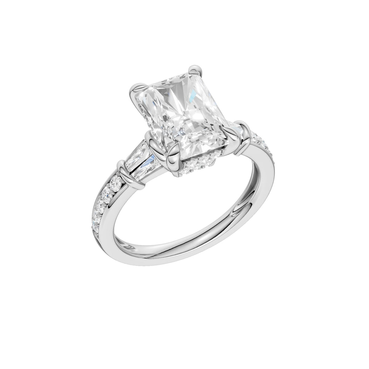 14K 3.50 CT Lab Grown Diamond Ring
