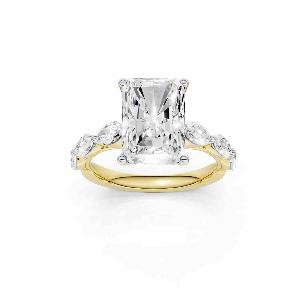 14K 3.74 CT Lab Grown Diamond Ring