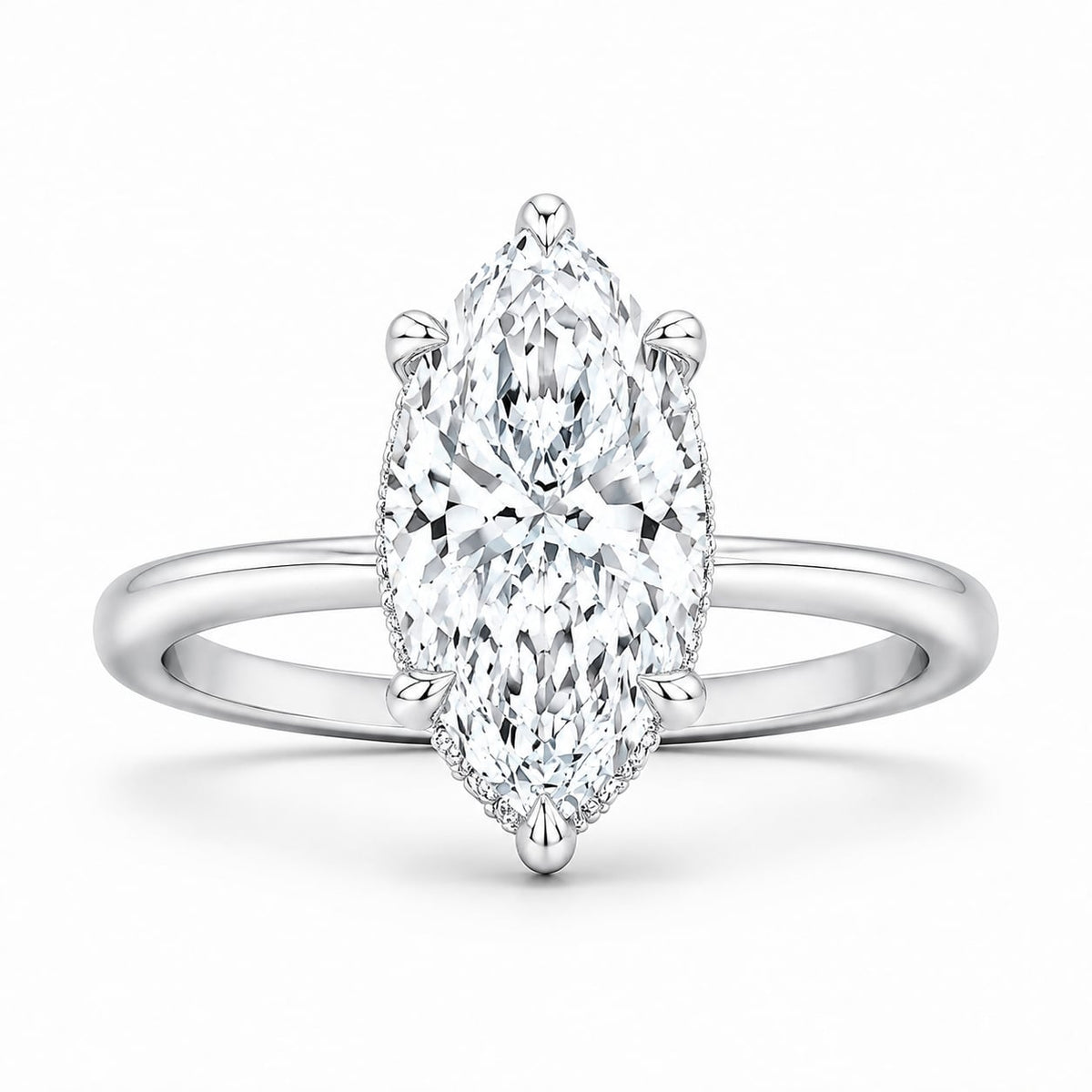 10K 1.00CT Certified Lab Grown Solitaire Ring