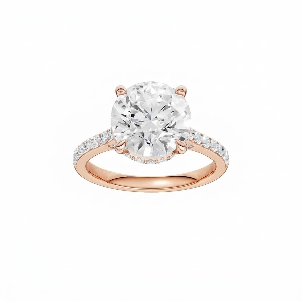 14K 4.50 CT Lab Grown Diamond Ring