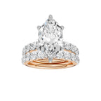 14K 6.00 CT Lab Grown Diamond Bridal Set