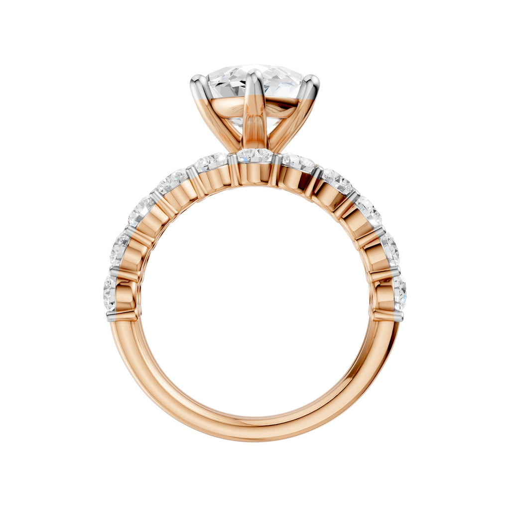 14K 6.00 CT Lab Grown Diamond Bridal Set