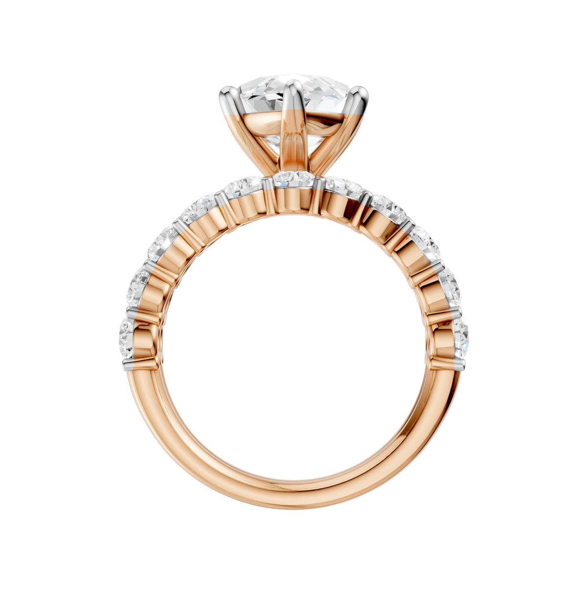 14K 6.00 CT Lab Grown Diamond Bridal Set