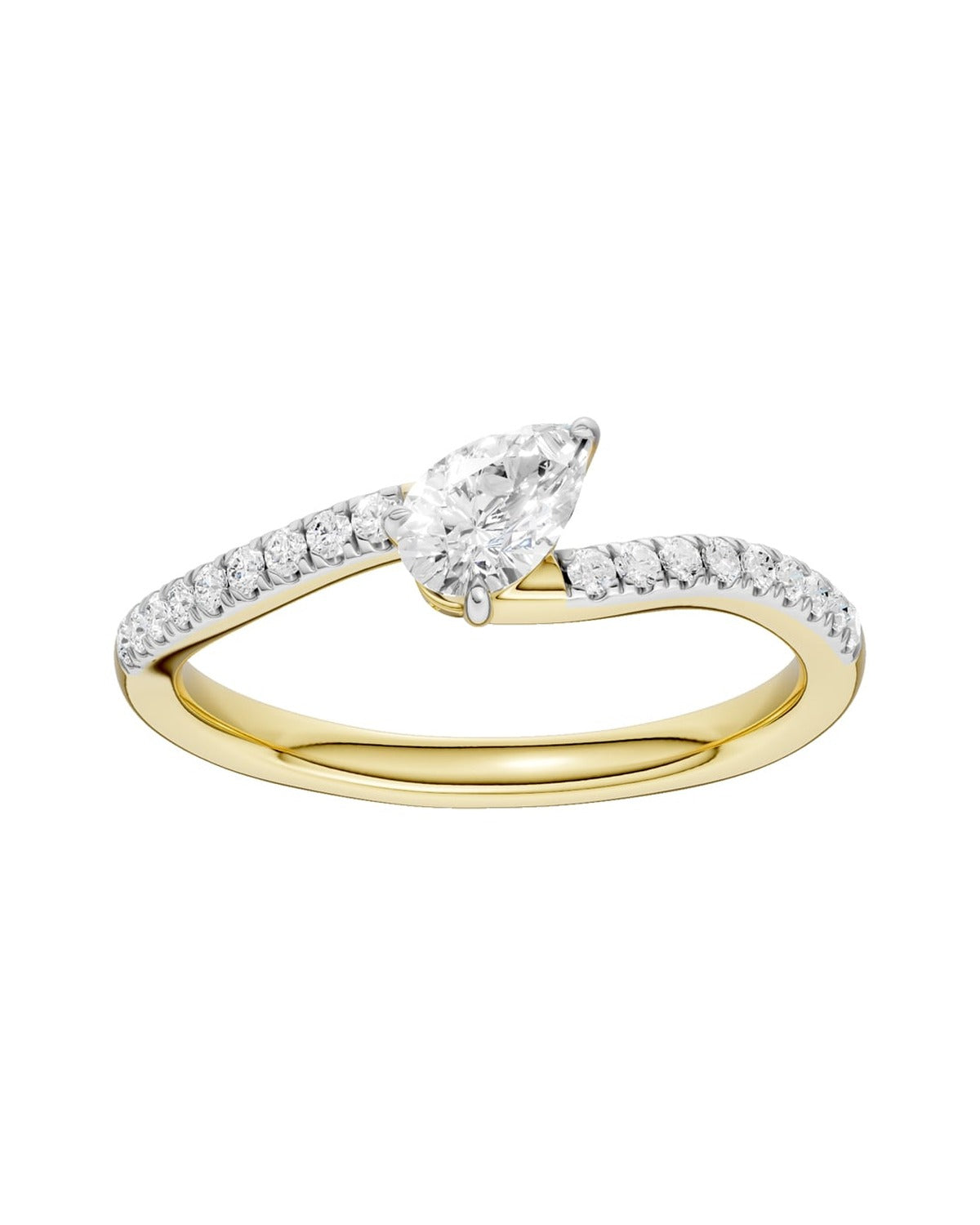 10K 0.40 CT Lab Grown Diamond Ring