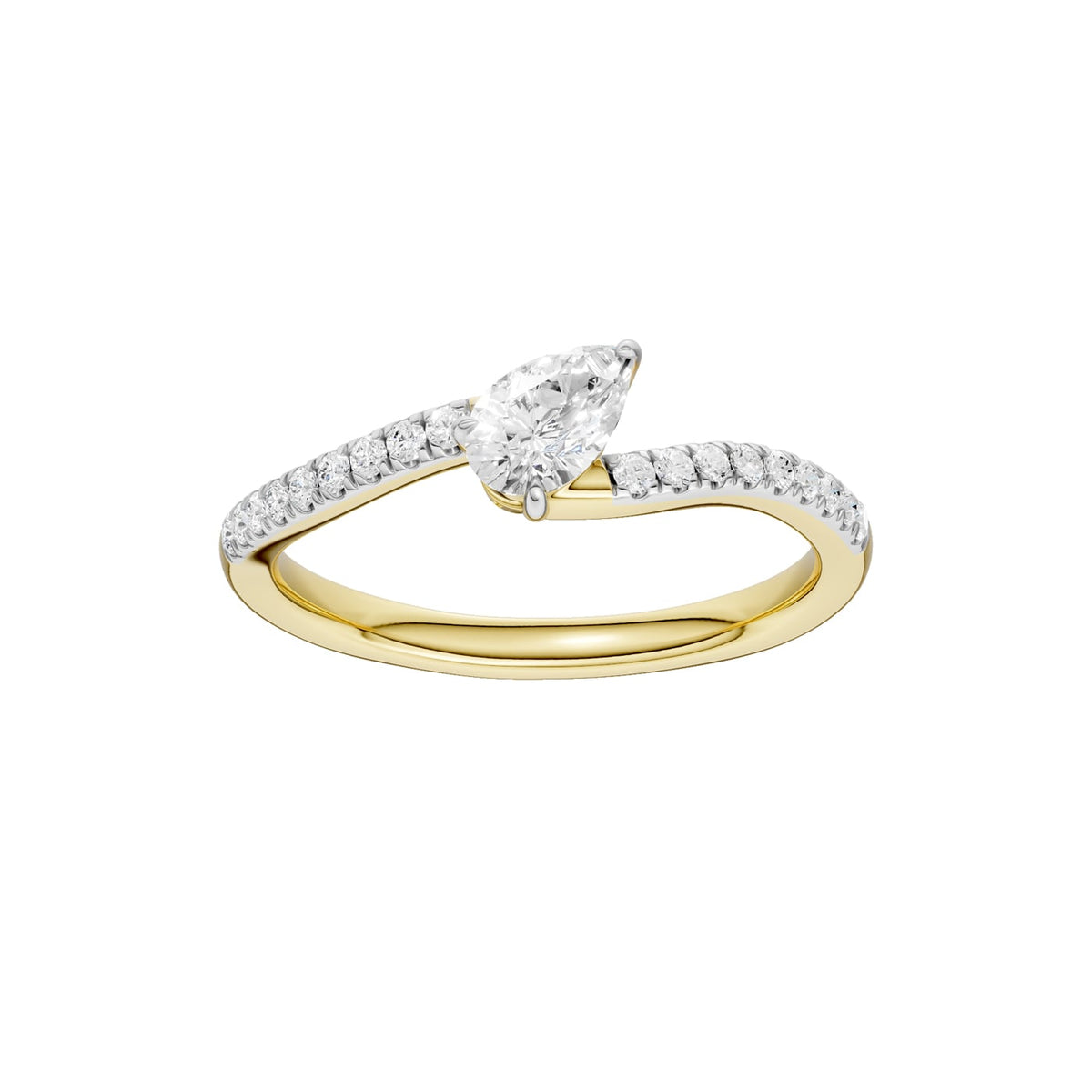 10K 0.40 CT Lab Grown Diamond Ring
