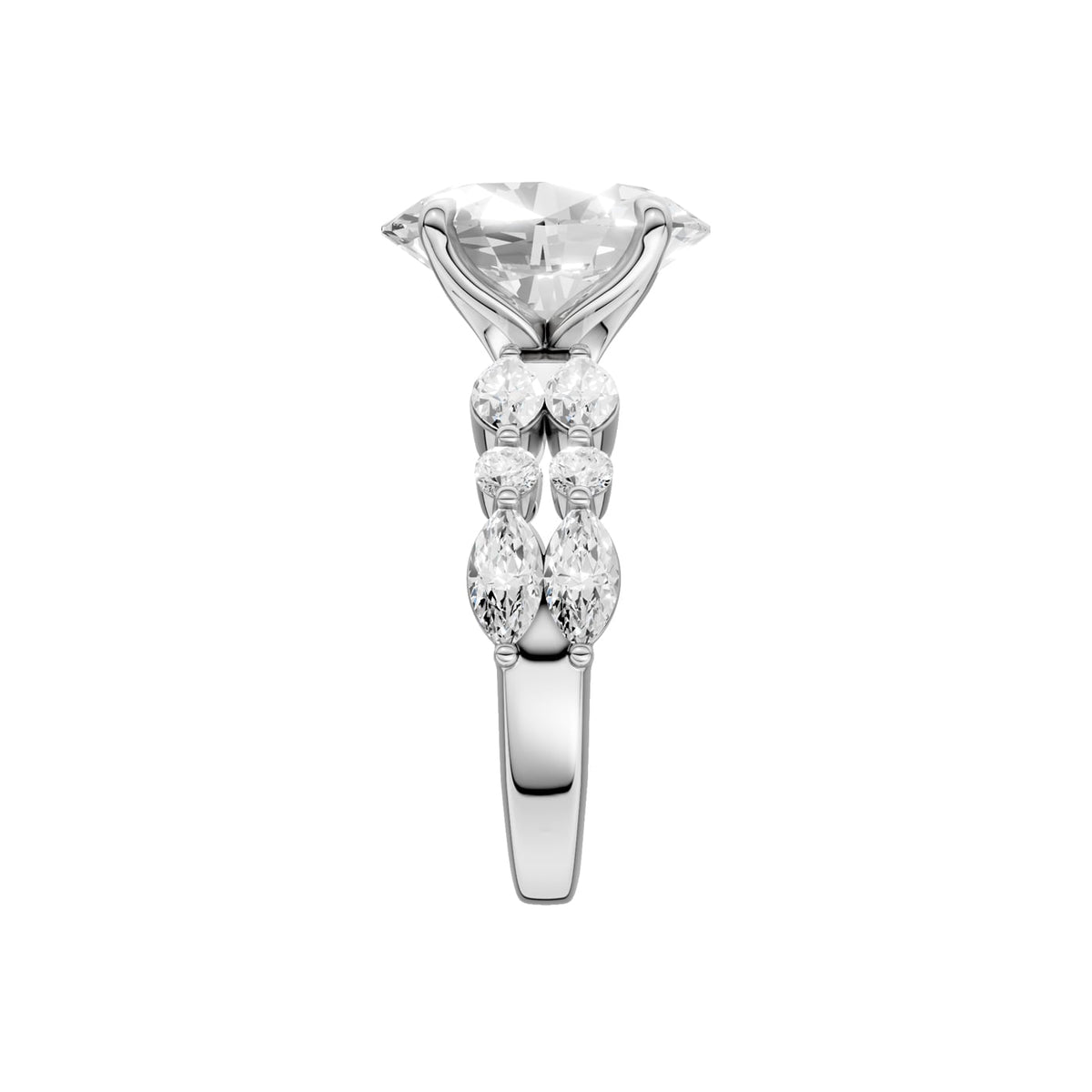 14K 4.00 CT Lab Grown Diamond Ring