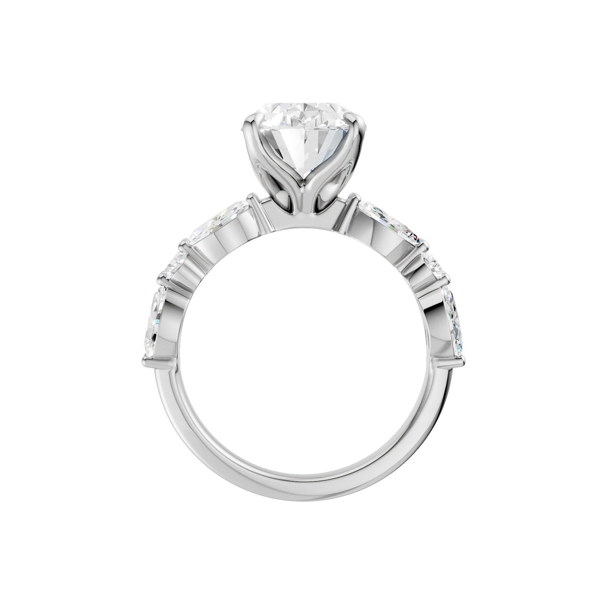 14K 4.00 CT Lab Grown Diamond Ring
