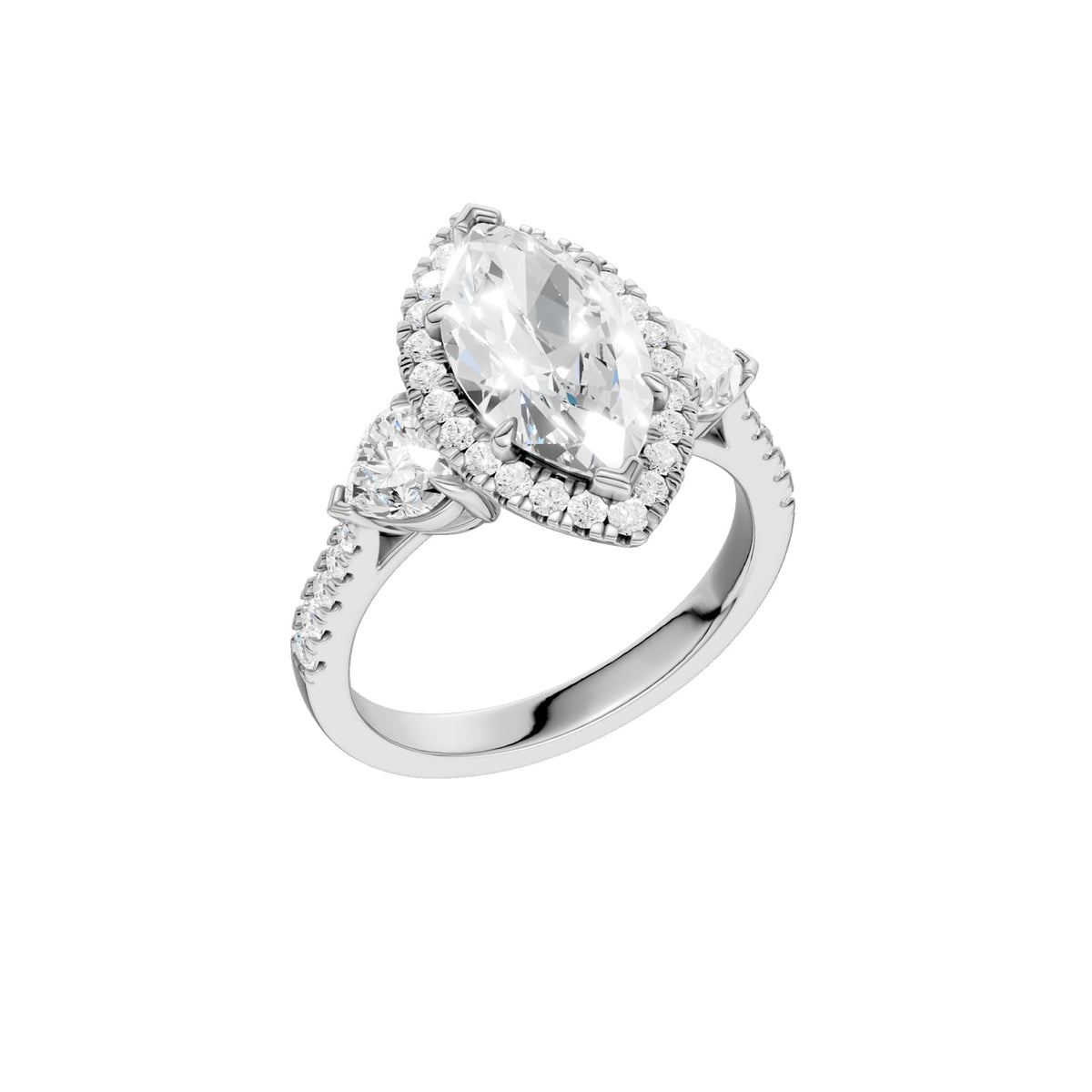 14K 3.00 CT Lab Grown Diamond Ring