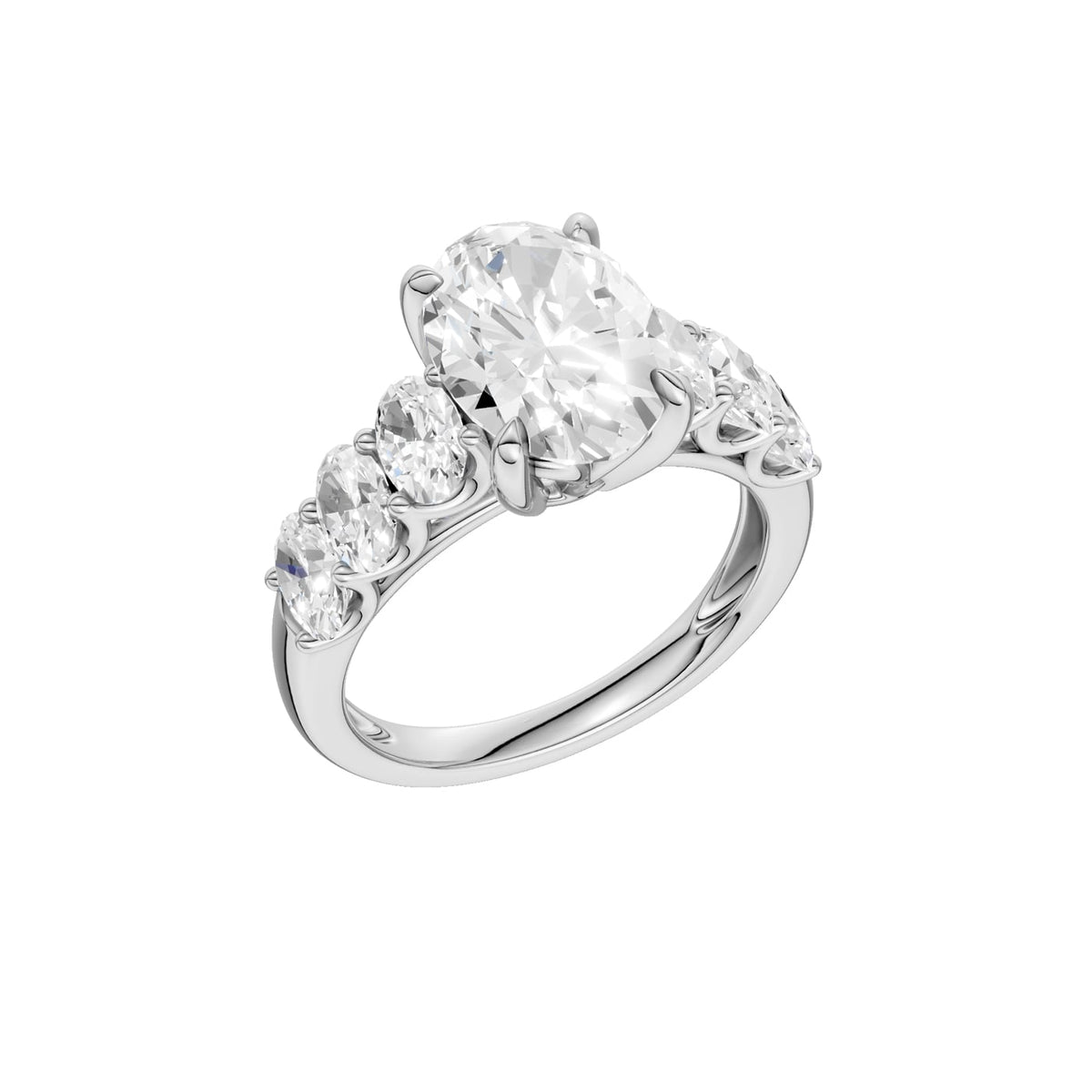 14K 4.00 CT Lab Grown Diamond Ring