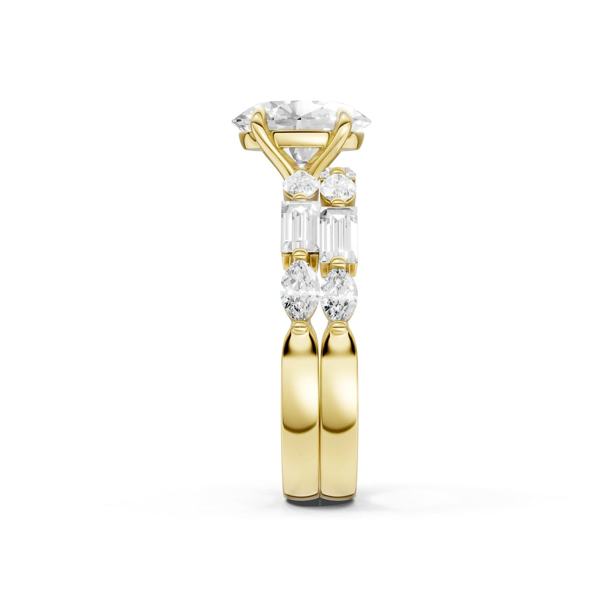 14K 2.00 CT Lab Grown Diamond Bridal Set