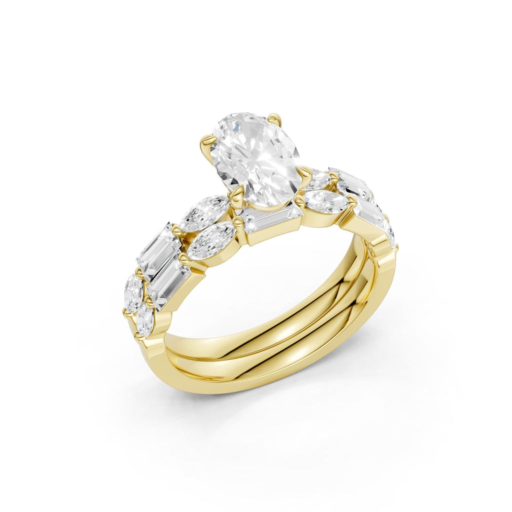 14K 2.00 CT Lab Grown Diamond Bridal Set