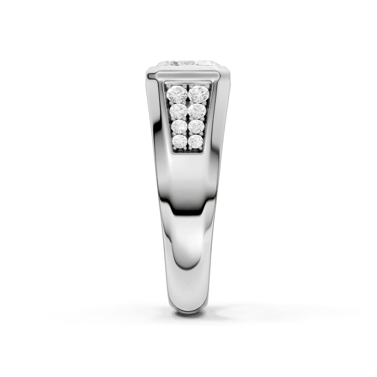 14K 5.33 CT Lab Grown Diamond Men's Ring