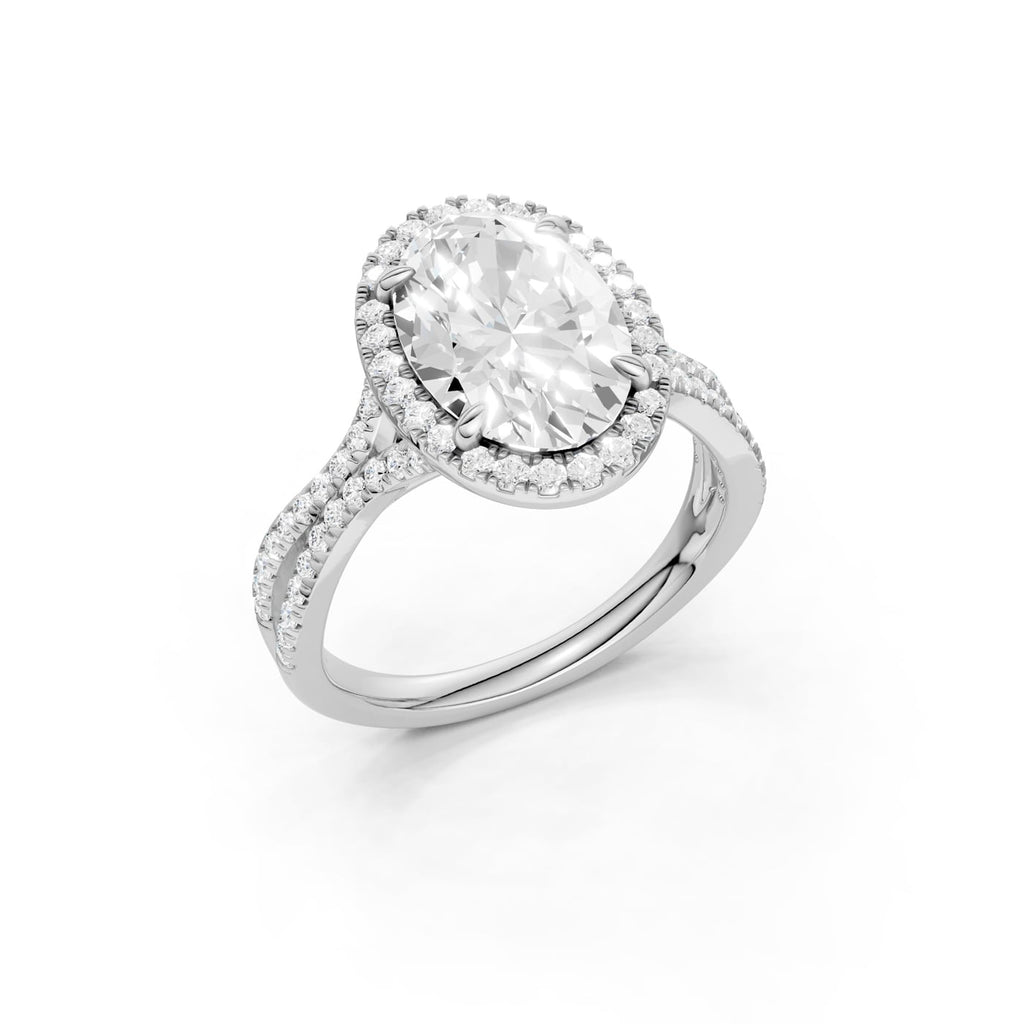 14K 3.50 CT Lab Grown Diamond Ring