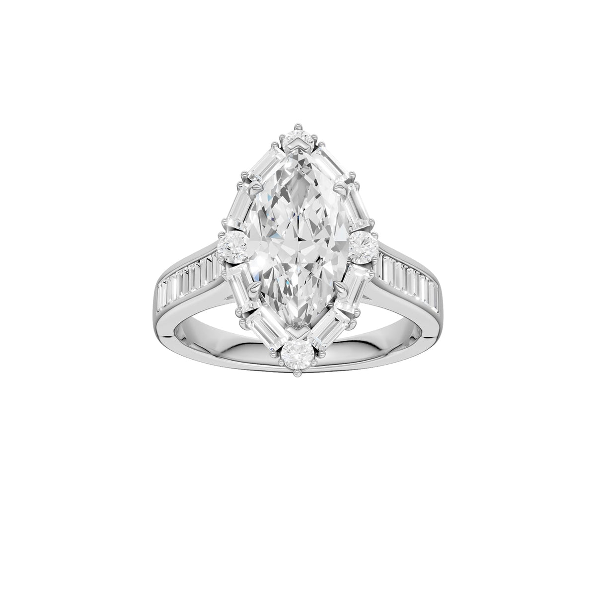 14K 2.75 CT Lab Grown Diamond Ring