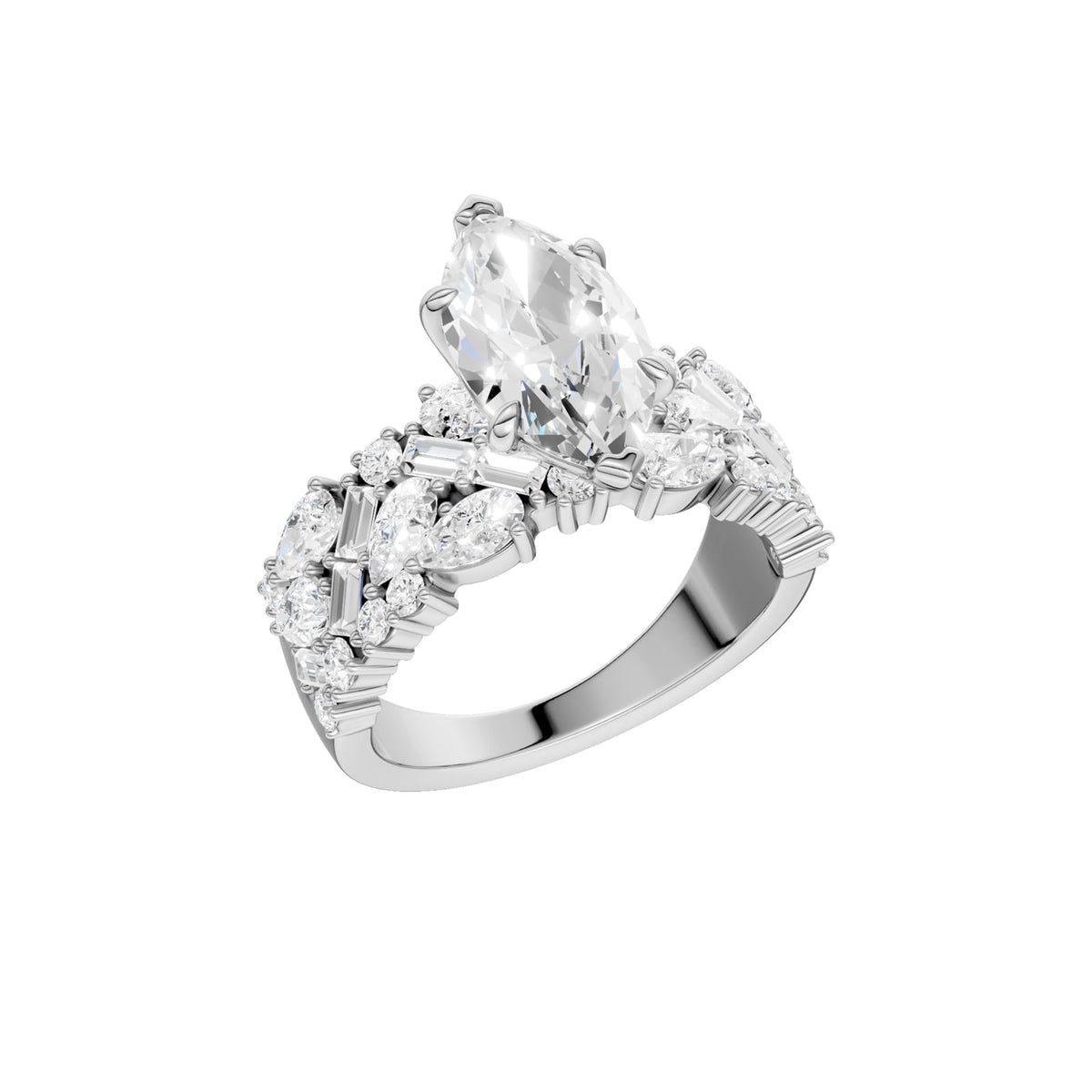 14K 3.50 CT Lab Grown Diamond Ring
