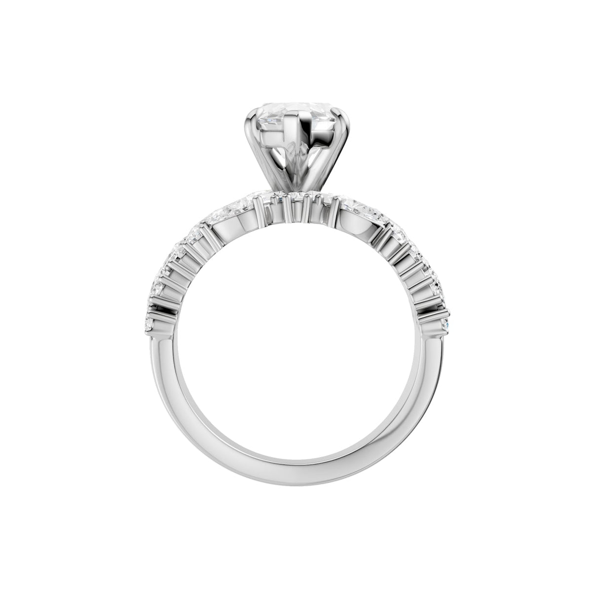 14K 3.50 CT Lab Grown Diamond Ring