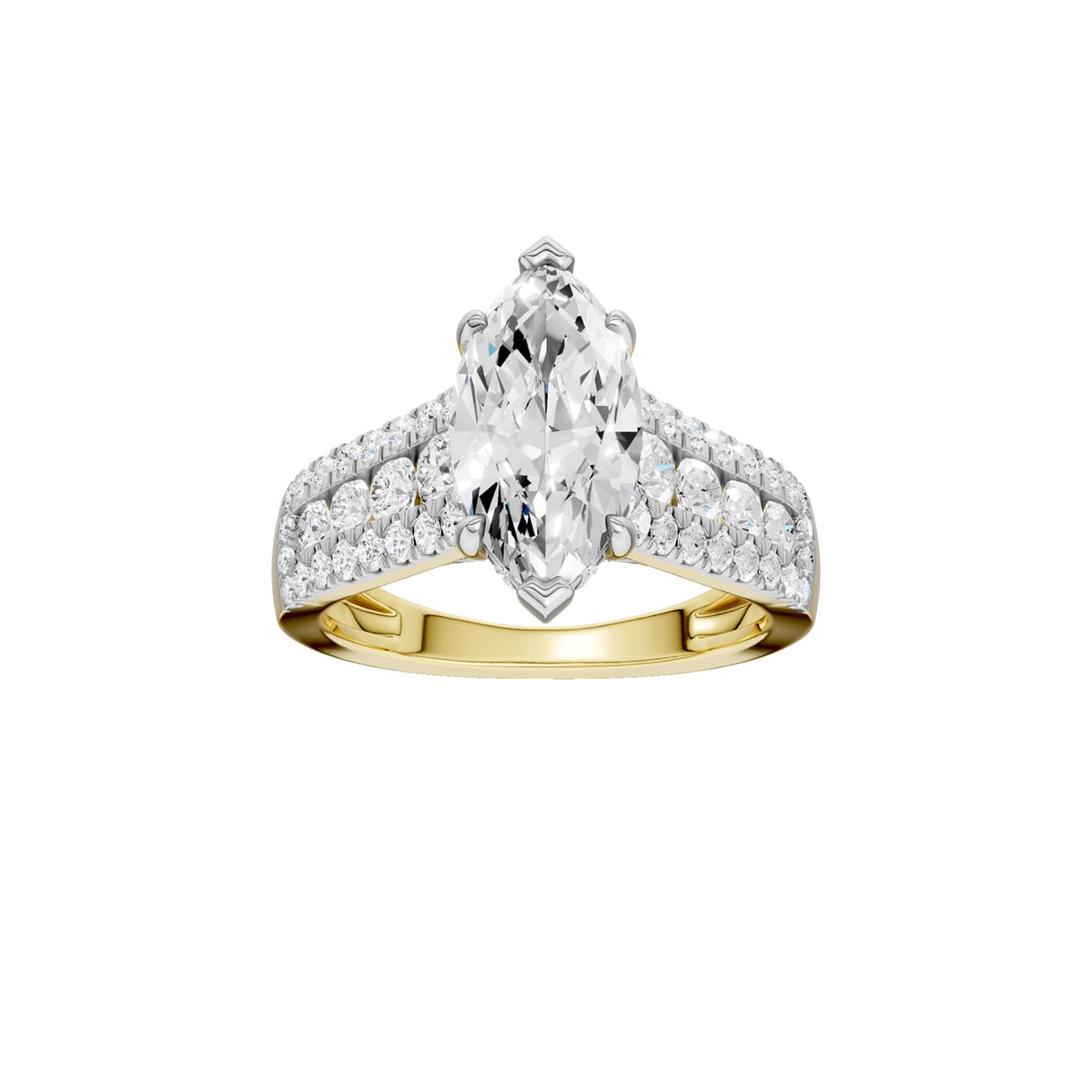 14K 3.00 CT Lab Grown Diamond Ring