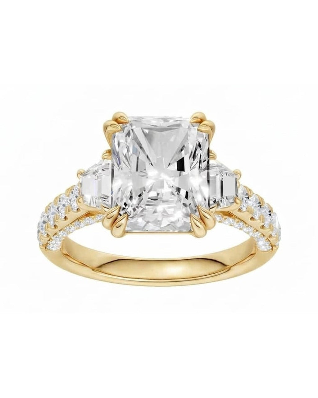 14K 4.00 CT Lab Grown Diamond Ring