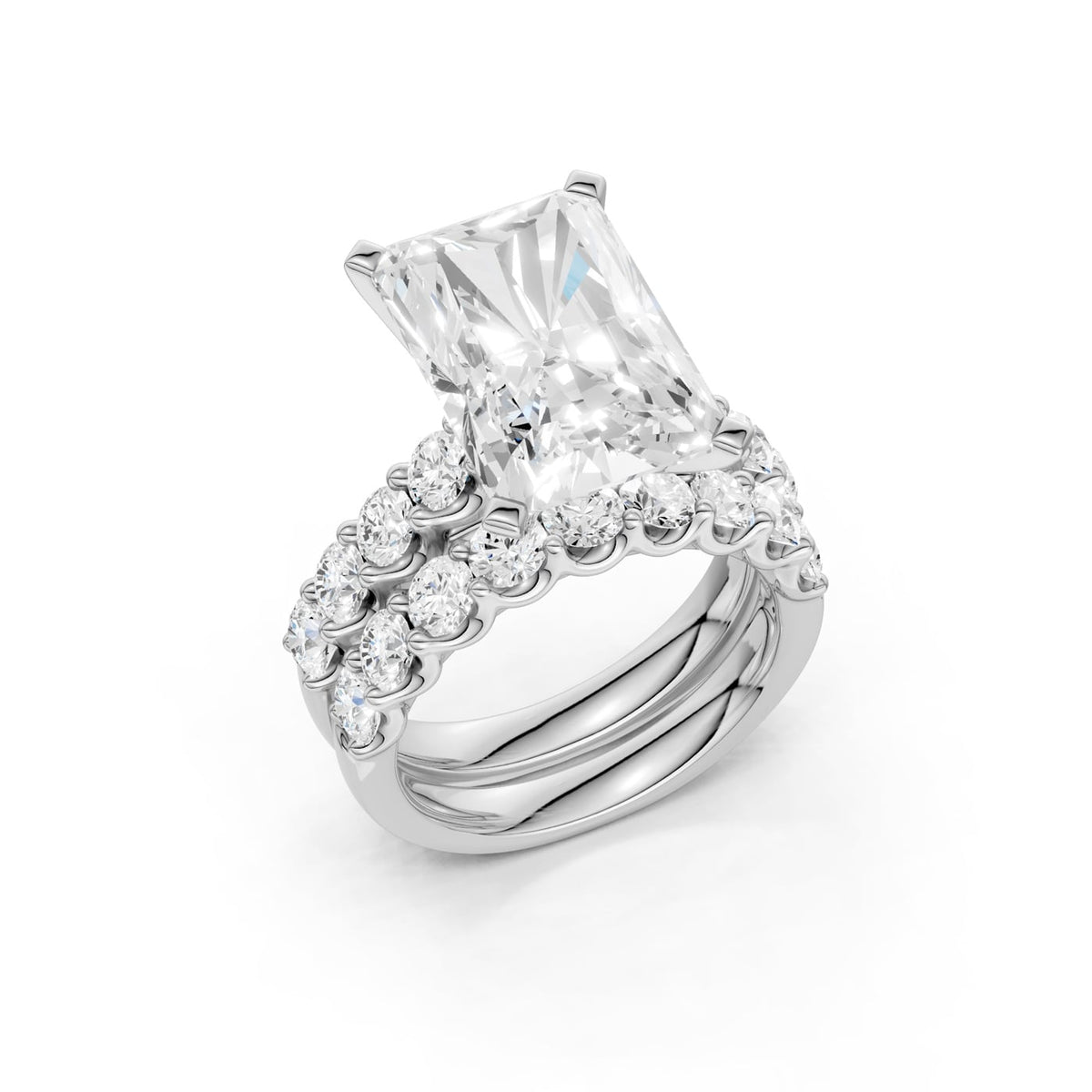 14K 9.00 CT Lab Grown Diamond Bridal Set