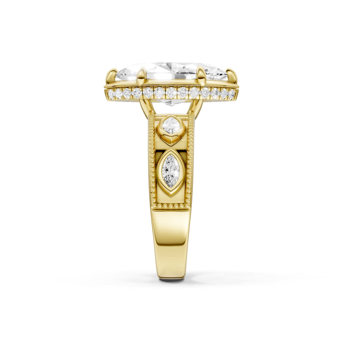 14K 3.50 CT Lab Grown Diamond Ring