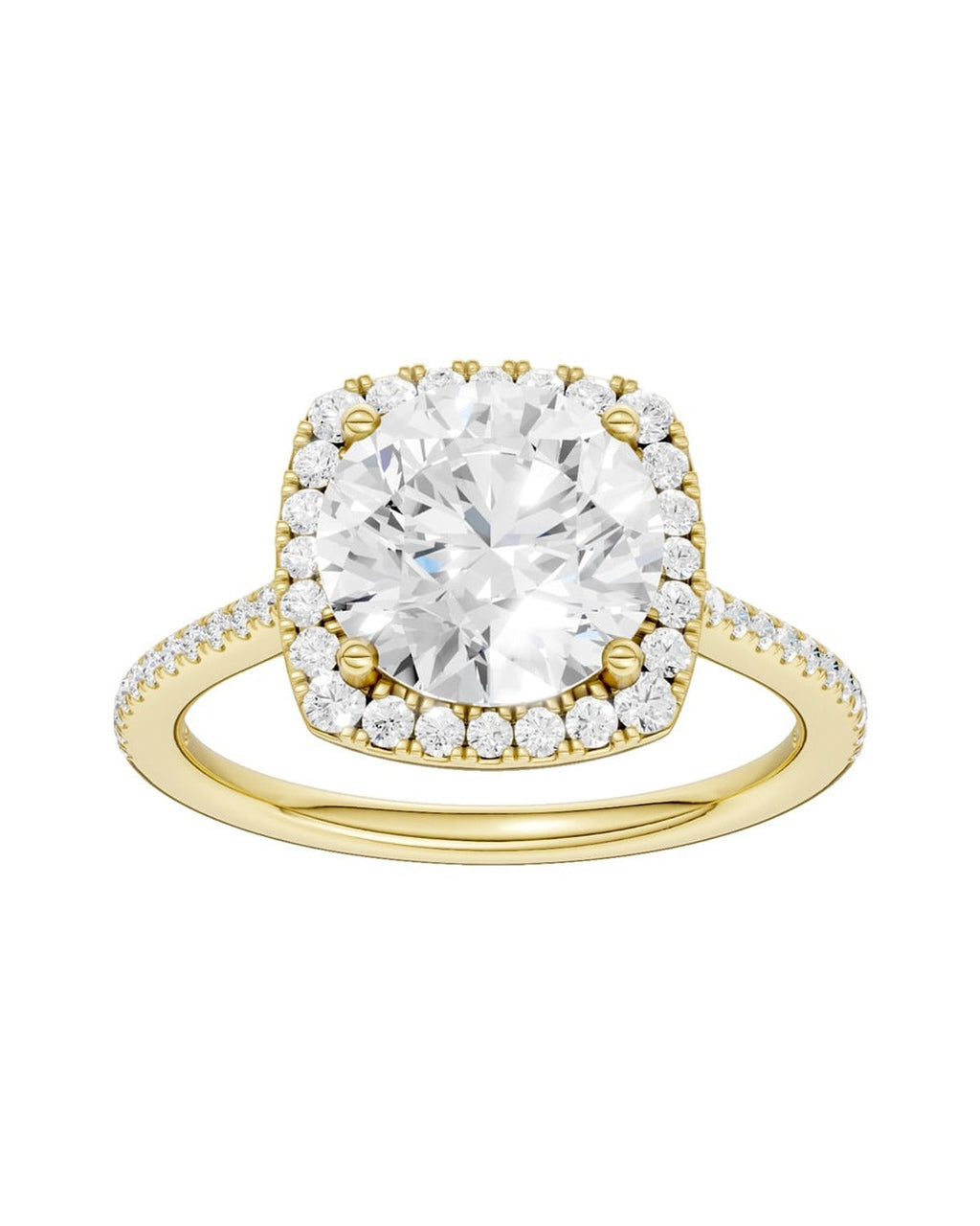 14K 3.40 CT Lab Grown Diamond Ring
