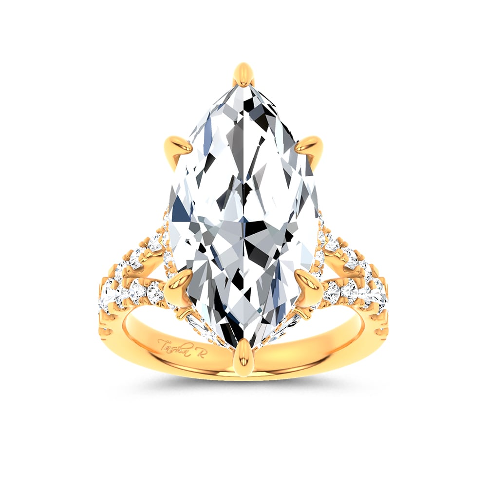 14K 11.62 CT Lab Grown Diamond Ring