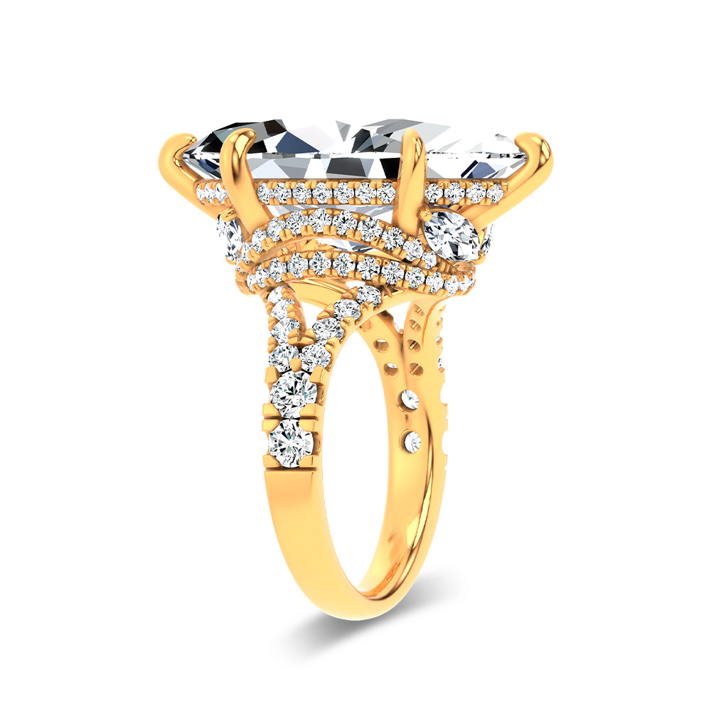 14K 11.62 CT Lab Grown Diamond Ring