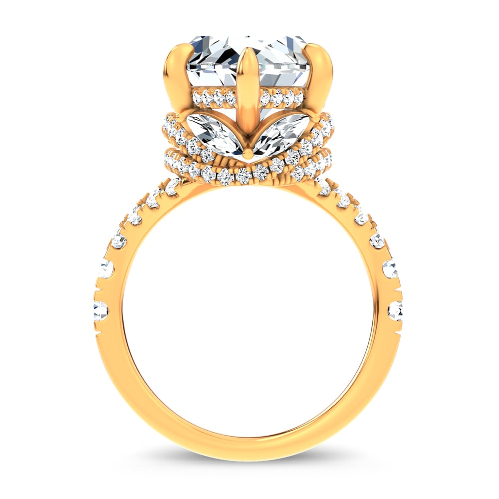 14K 11.62 CT Lab Grown Diamond Ring