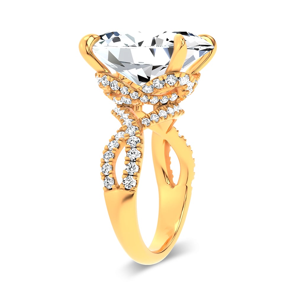 14K 10.90 CT Lab Grown Diamond Ring