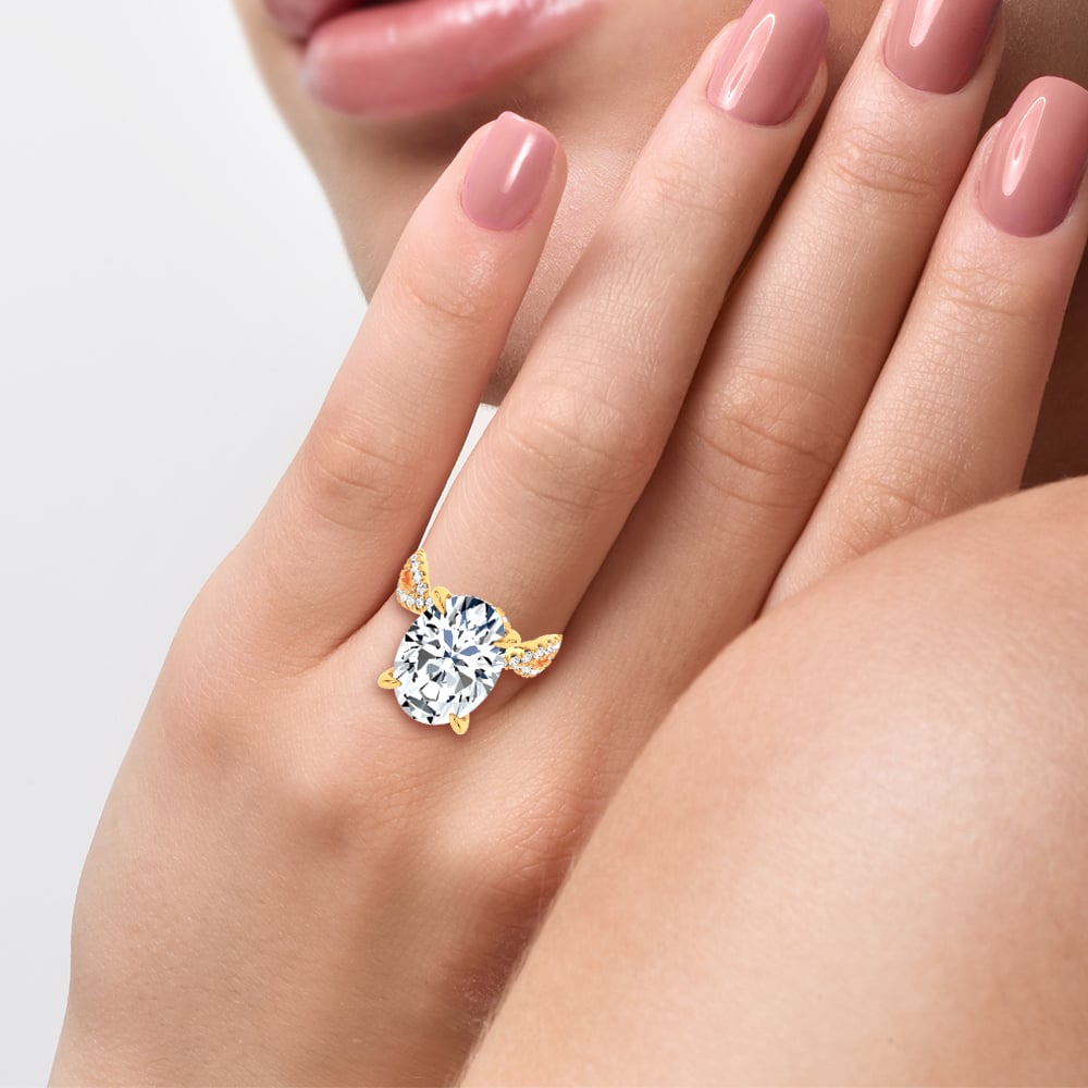 14K 10.90 CT Lab Grown Diamond Ring