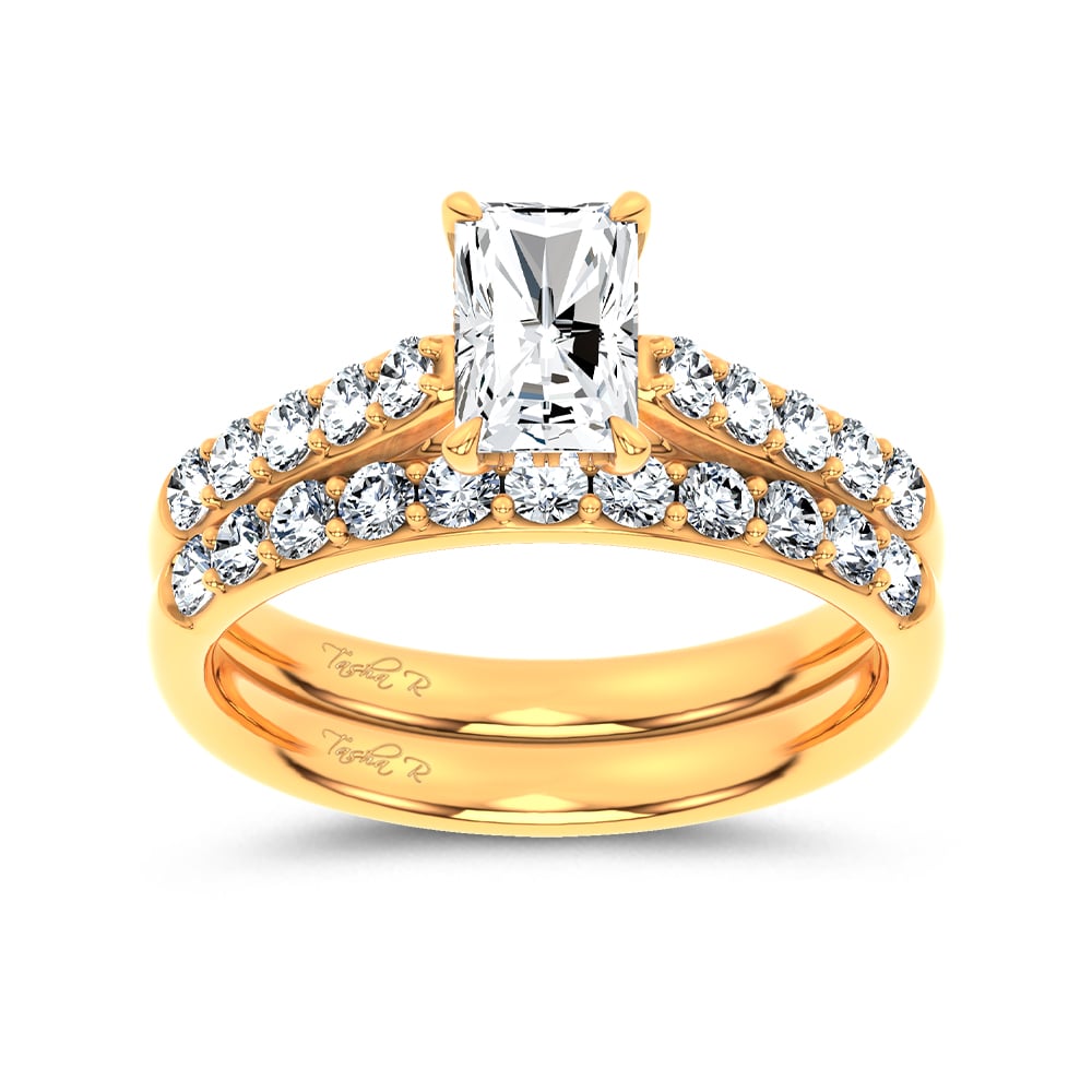 14K 1.75 CT Lab Grown Diamond Bridal Set