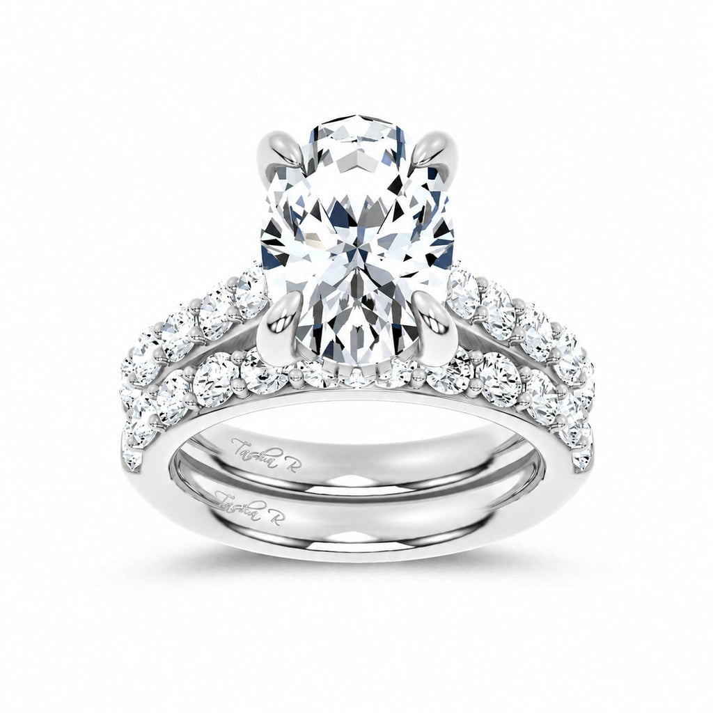 14K 7.00 CT Lab Grown Diamond Bridal Set