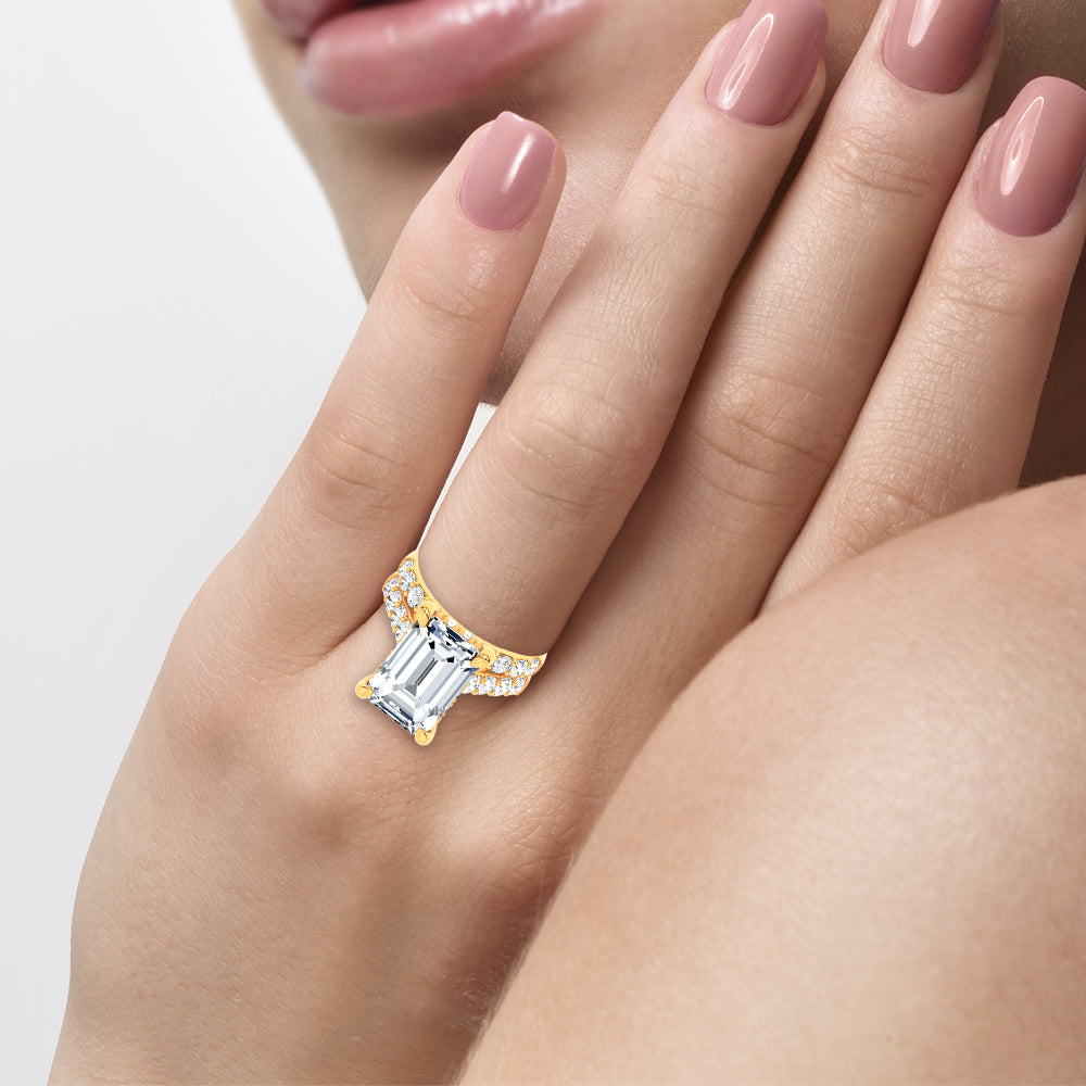 14K 11.62 CT Lab Grown Diamond Ring