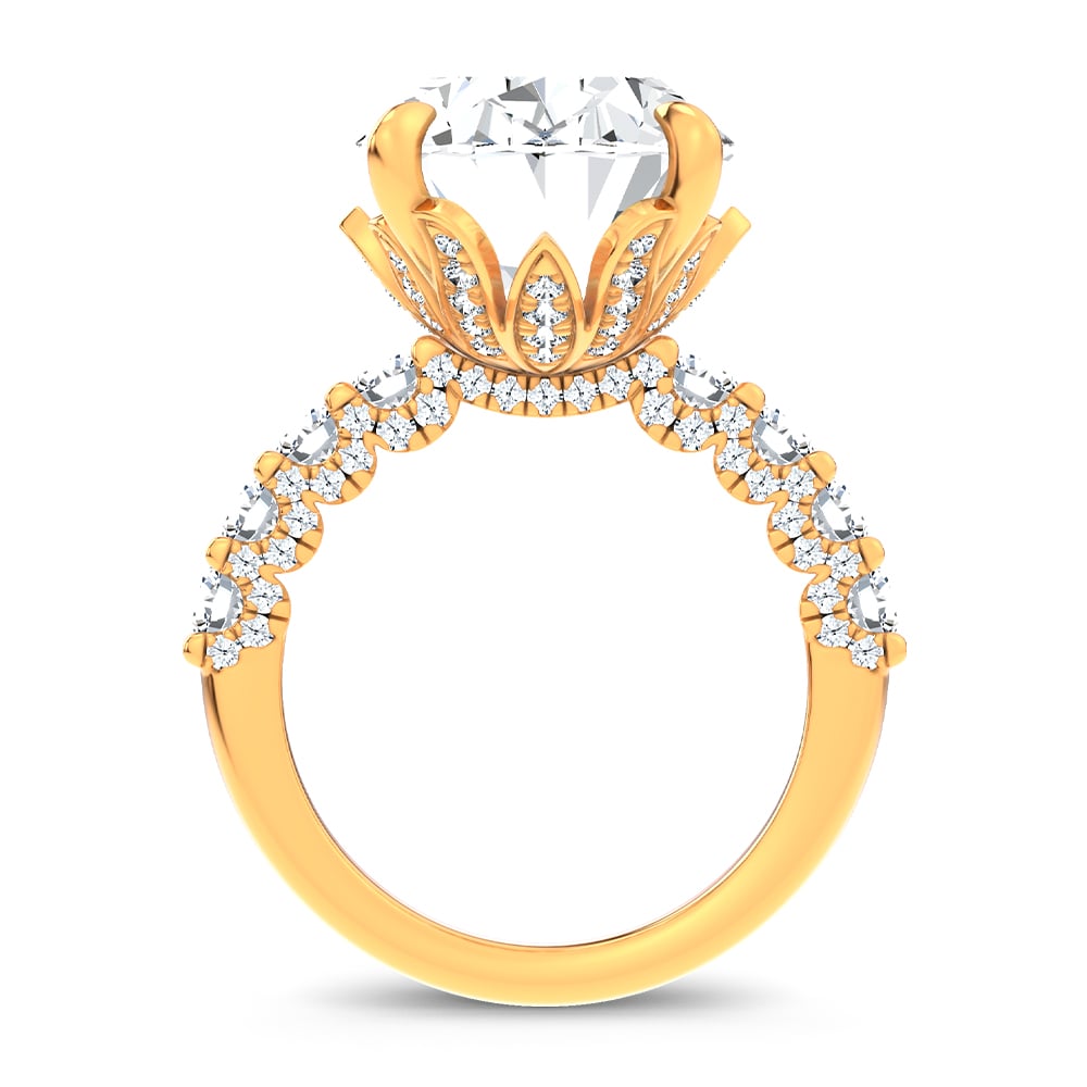 14K 11.40 CT Lab Grown Diamond Ring