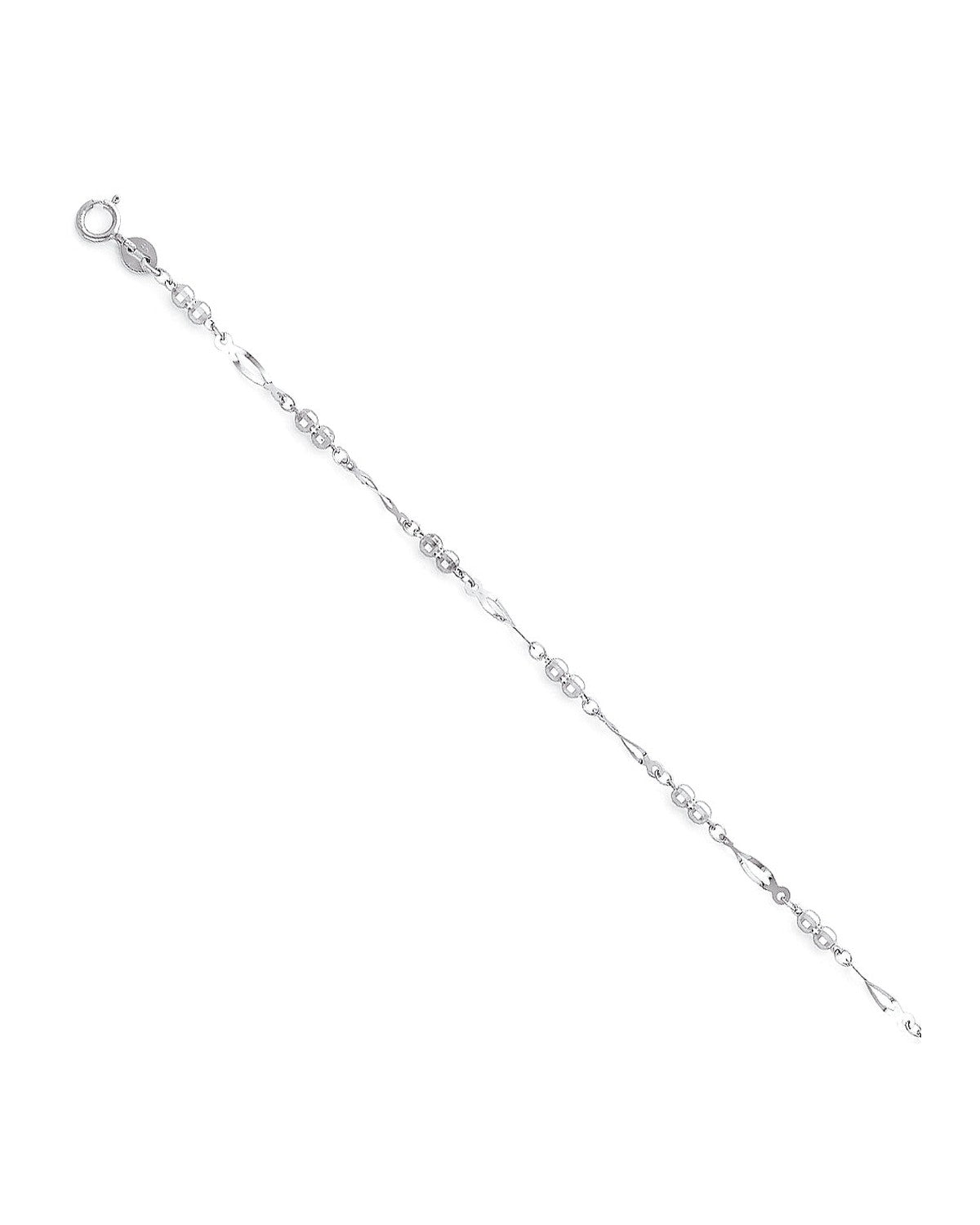 14K White Gold Light Bracelet & Anklet