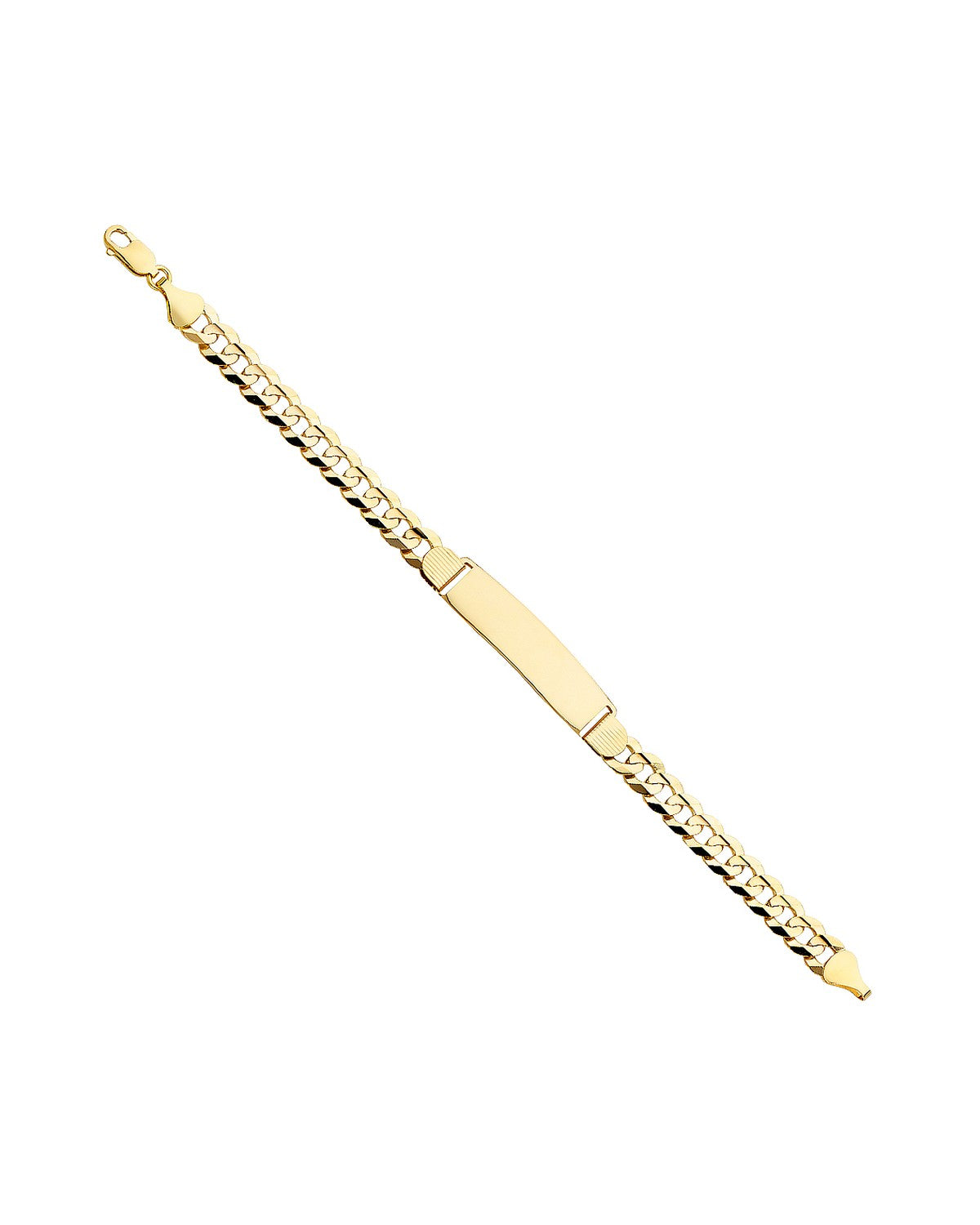 14K Yellow Gold Cuban 210 ID Bracelet (AB-0220)