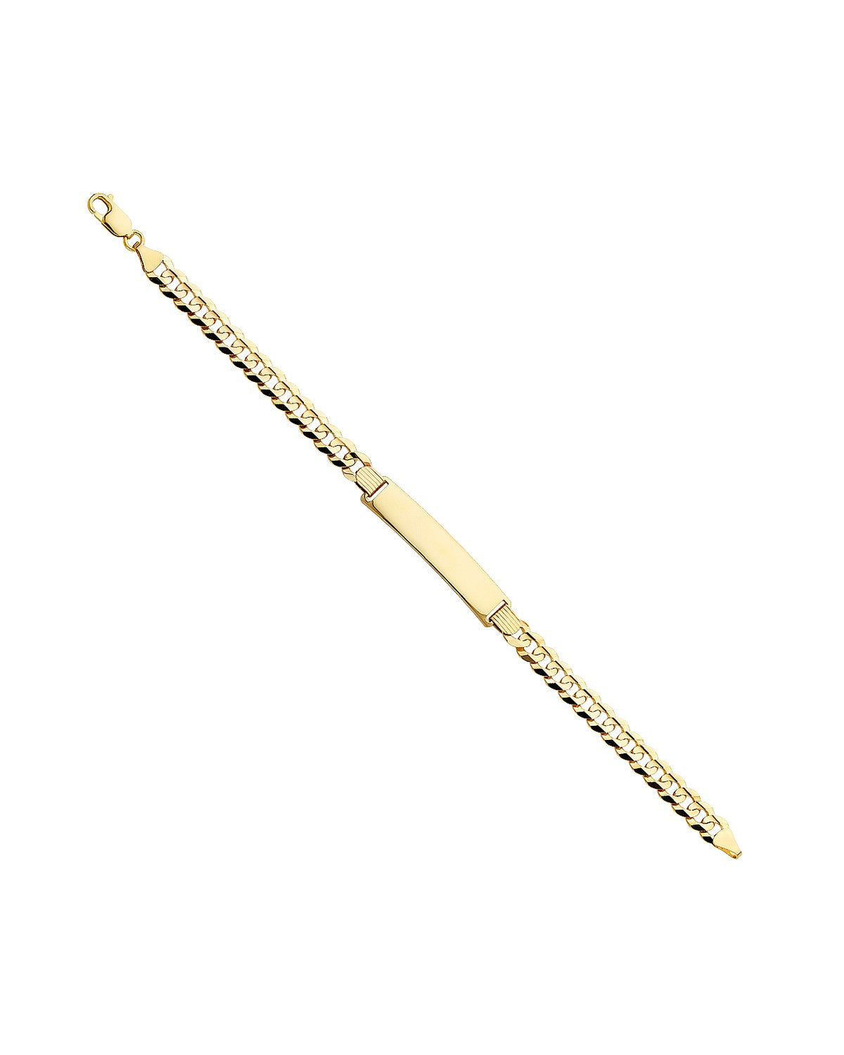 14K Yellow Gold Cuban 180 ID Bracelet (AB-0221)