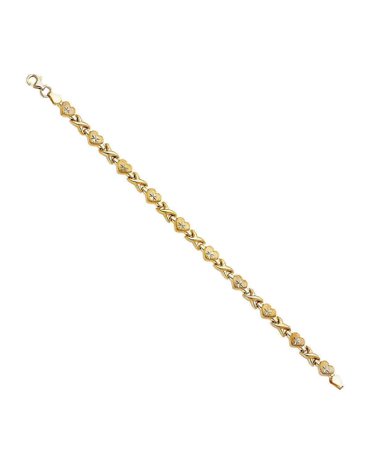 14K Two-Tone Gold 2T Stampato Bracelet (AB-0266)