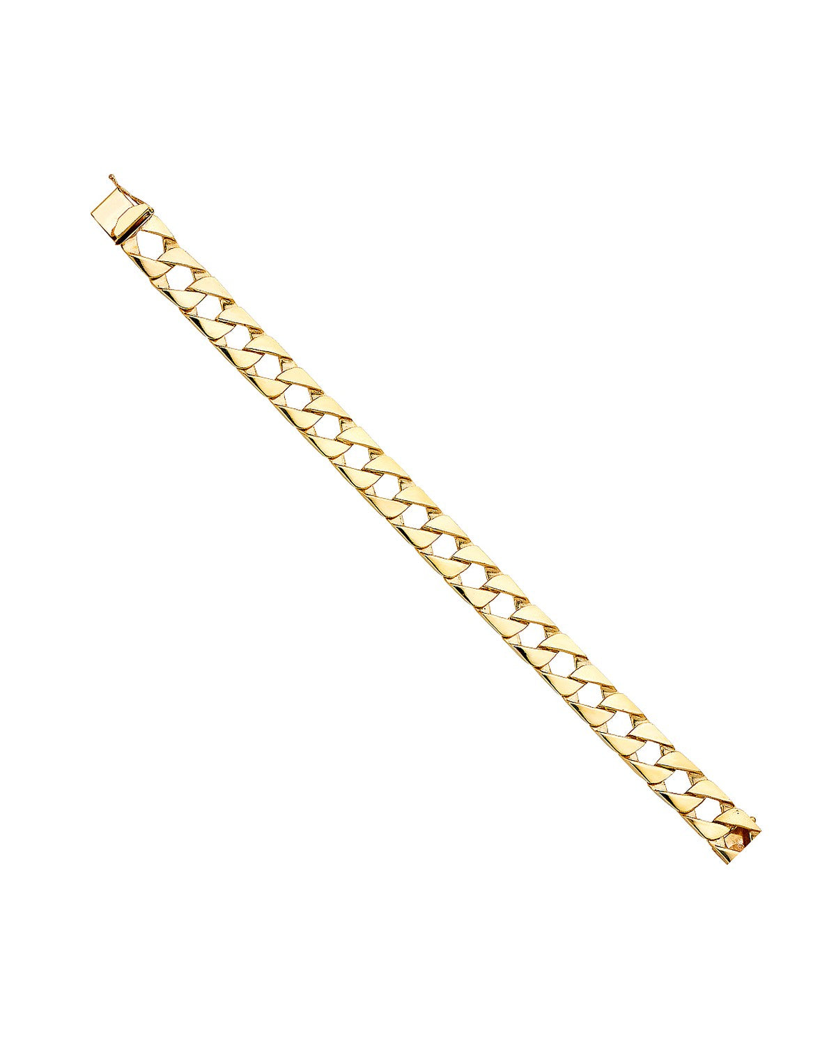 14K Yellow Gold Cuban Link Bracelet (AB-0459)