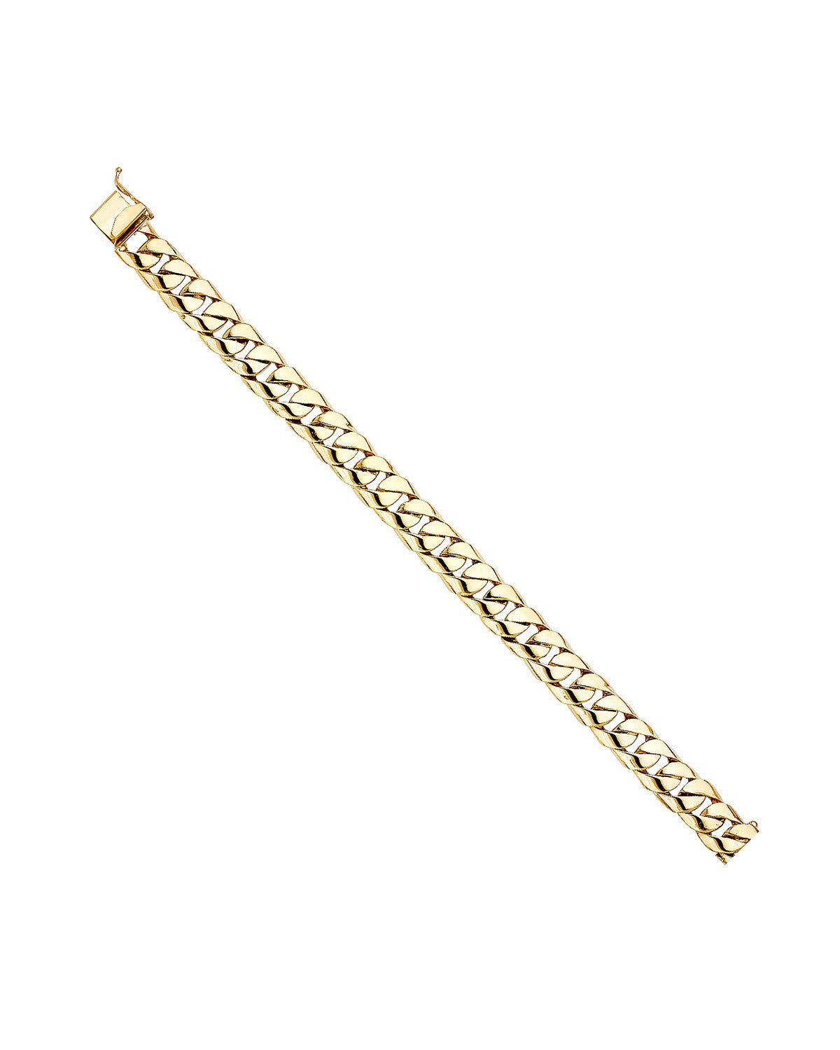 14K Yellow Gold Cuban Link Bracelet (AB-0460)