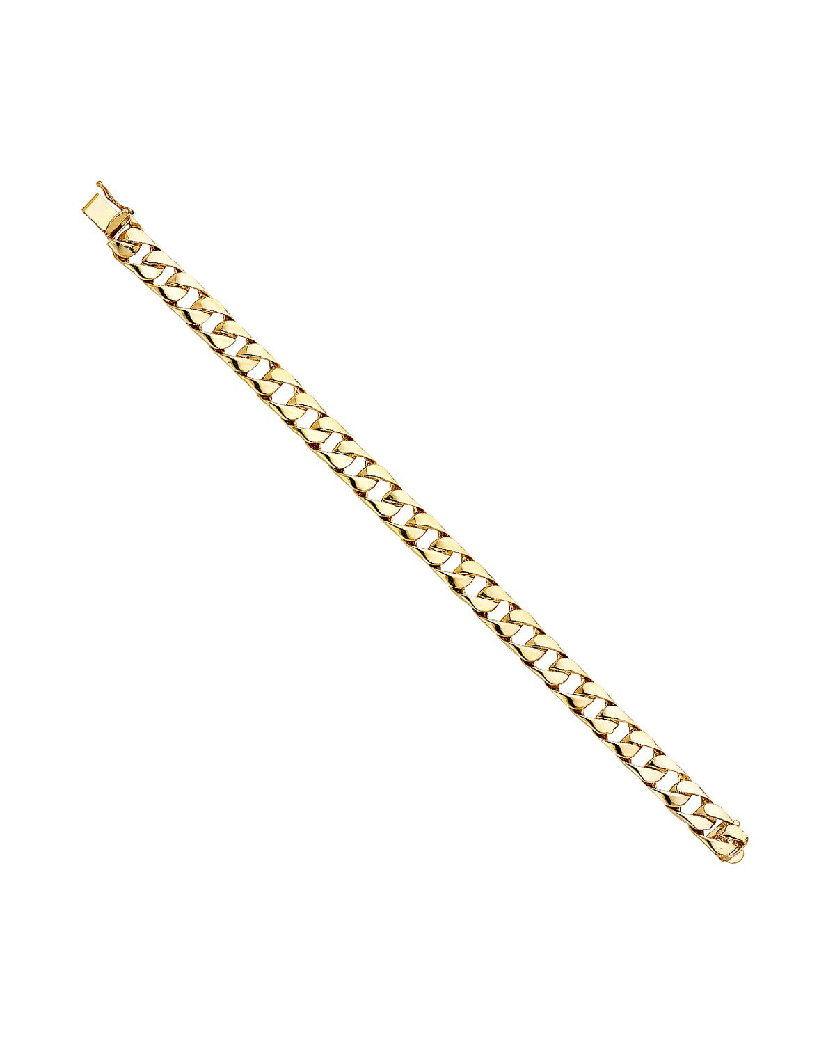 14K Yellow Gold Cuban Link Bracelet (AB-0462)