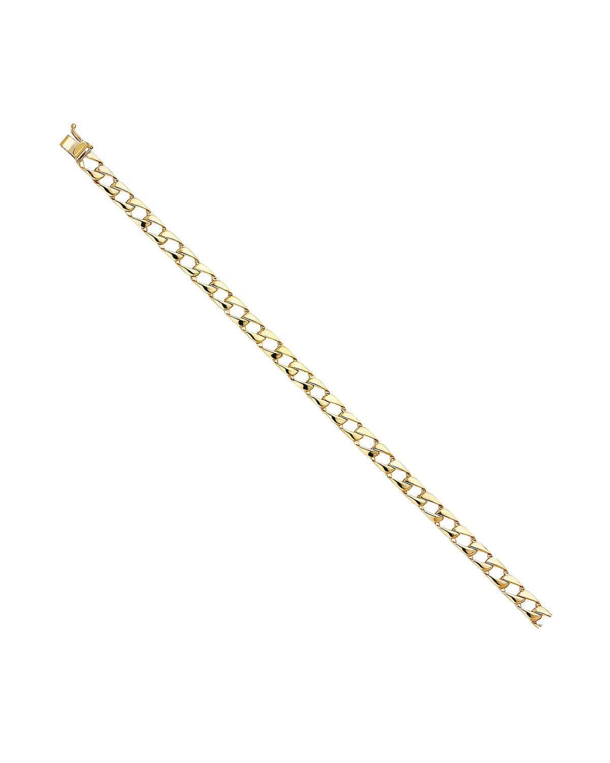 14K Yellow Gold Cuban Link Bracelet (AB-0465)