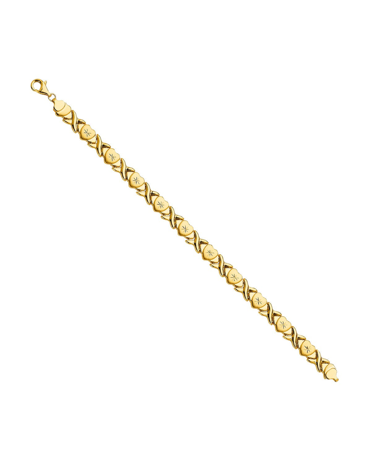 14K Yellow Gold Stampato Bracelet (AB-0609)