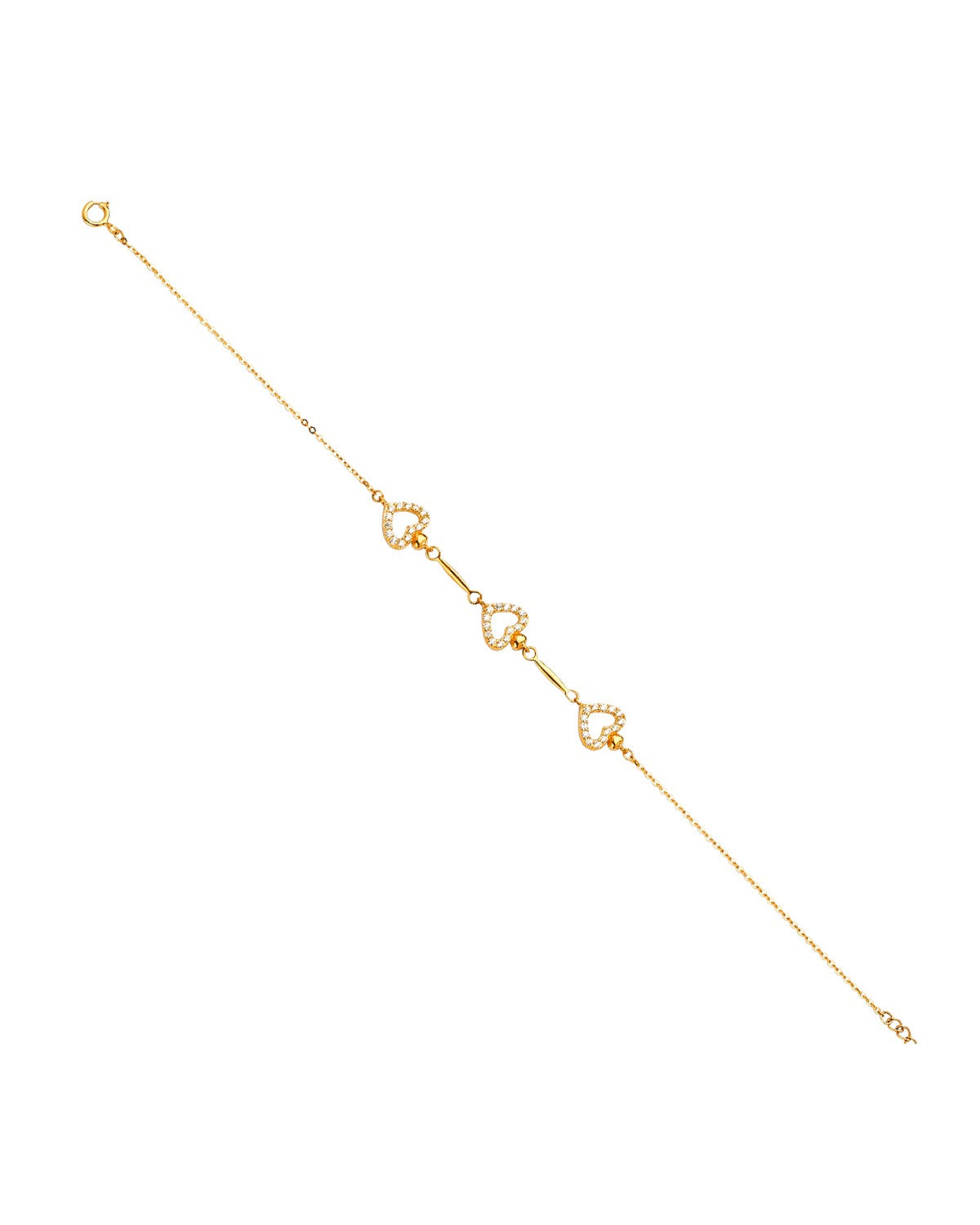 14K Yellow Gold Light Bracelet (AB-0673)