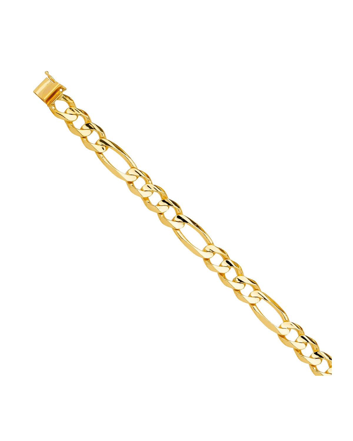 14K Yellow Gold Solid Link Bracelet (AB-0745)