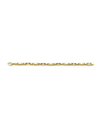 14K Yellow Gold Fancy Screw Link Men's Bracelet (AB-0806)